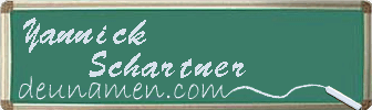 Yannick Schartner Visitenkarte
